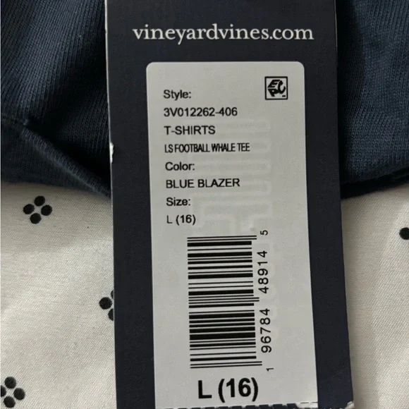 Vineyard Vines Blue Blazer Long Sleeve Tee - Picture 3 of 5